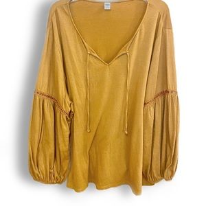 Old Navy Copper-Colored Boho Blouse XXL